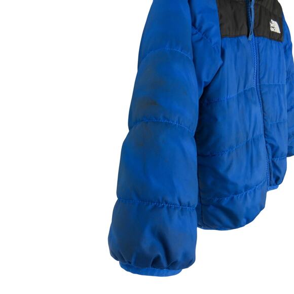 The North Face Toddler Blue & Black Reversible Puffer Coat 2T - Picture 3 of 10